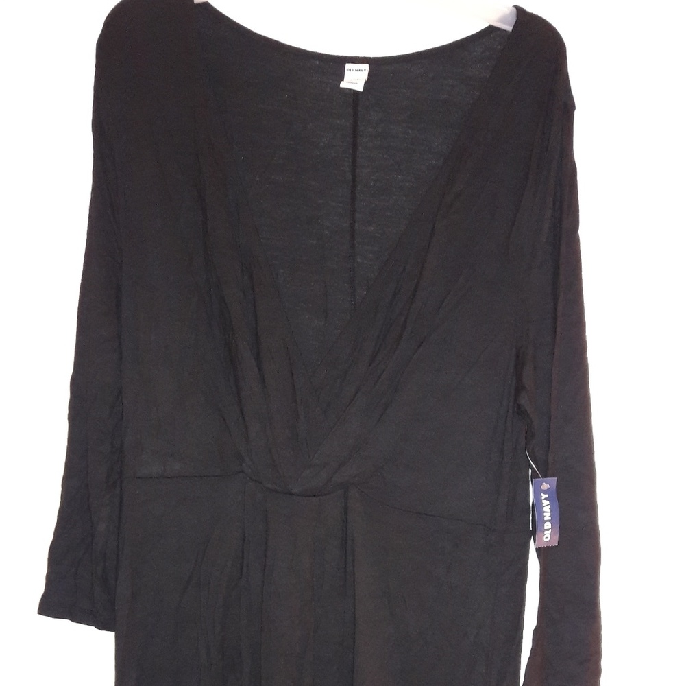 Simple black dress.
